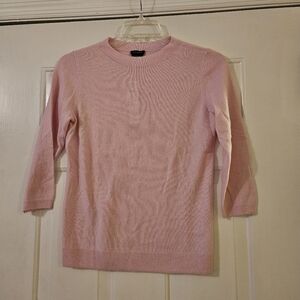 Talbots Sweater Pure Cashmere Sz Small Pink. Valentine's Day